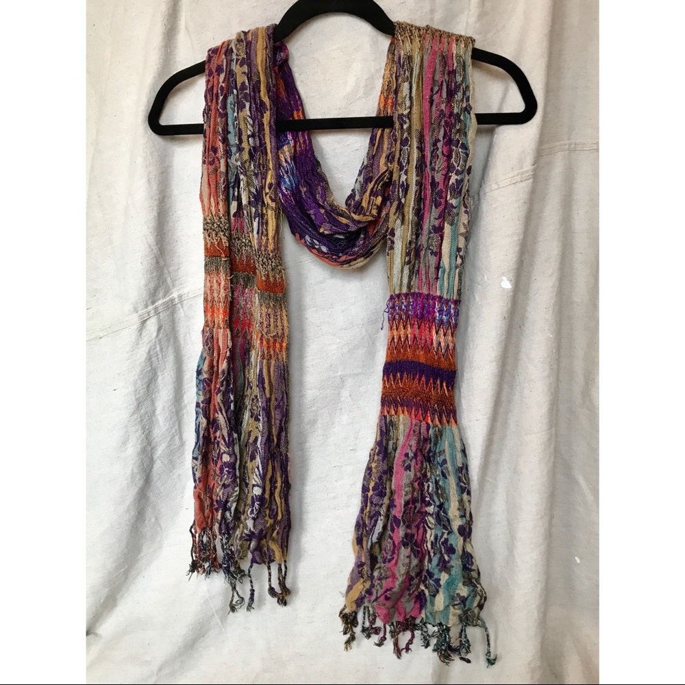 ***SOLD***Multicolor Patterned Tie Scarf